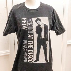 PANIC! AT THE DISCO 2018 Tour Black TShirt